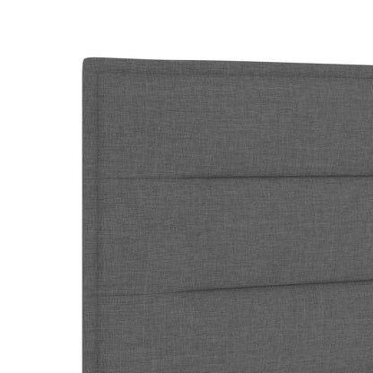 Polohovací Postel S Matrací Tmavě Šedá 160 X 200 Cm Textil