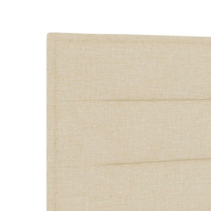 Polohovací Postel S Matrací S Čelo Krémová 180 X 200 Cm Textil