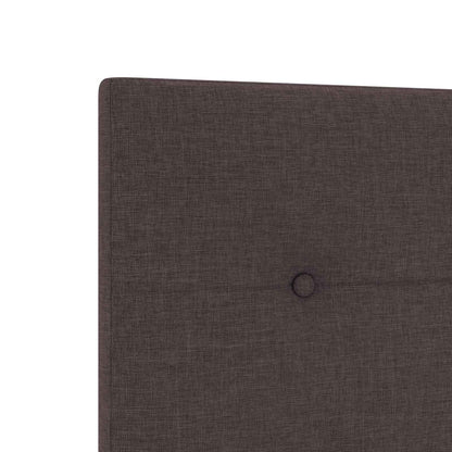 Polohovací Postel S Matrací Tmavě Hnědá 120 X 190 Cm Textil