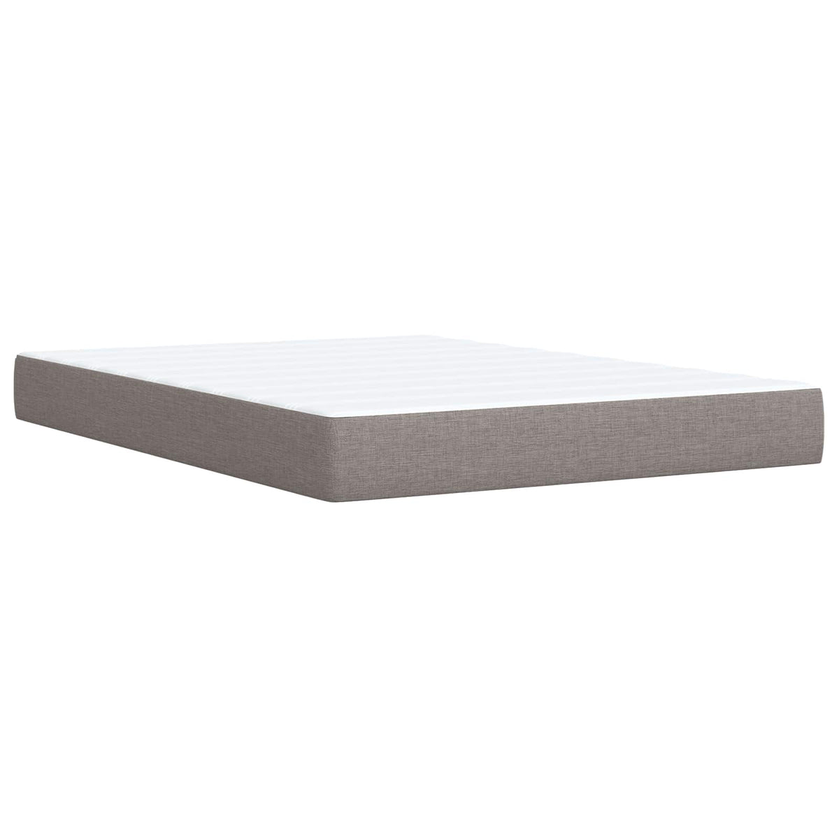 Polohovací Postel S Matrací S Čelo Taupe 140 X 190 Cm Textil