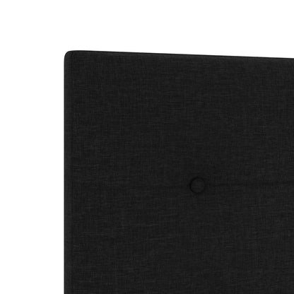 Polohovací Postel S Matrací S Čelo Černá 160 X 200 Cm Textil