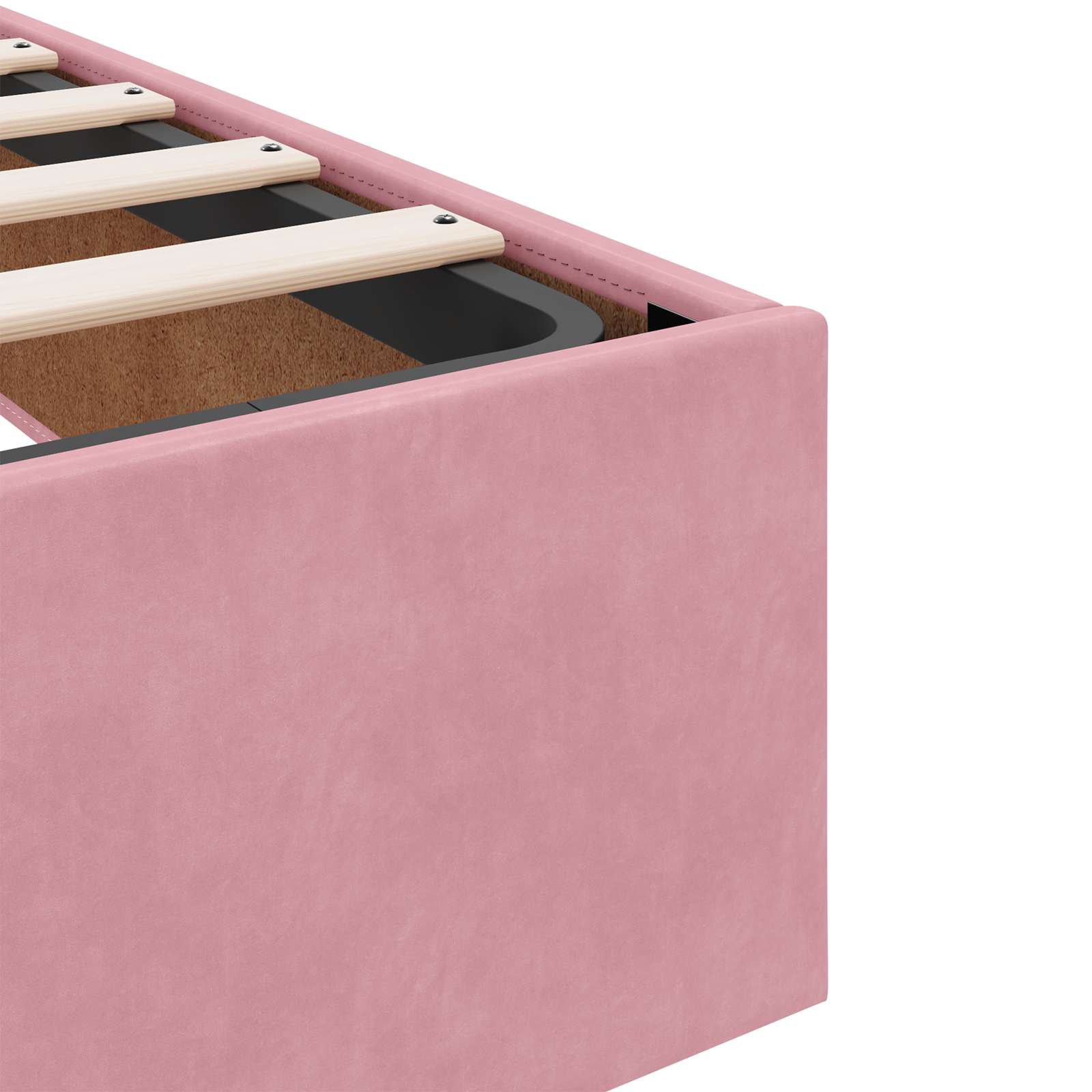 Polohovací Postel S Matrací S Čelo 2 Ks Růžová Samet