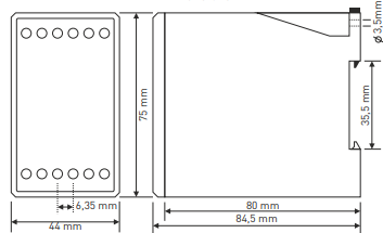 Digitální nadproudové relé s 3×3místným LED displejem TRM-300