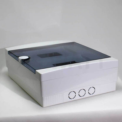 ARS Modulární rozváděč 16 MOD (16 pojistek), rozvodná skříň pro povrchovou montáž, plastová, průhledná dvířka IP40, 341205