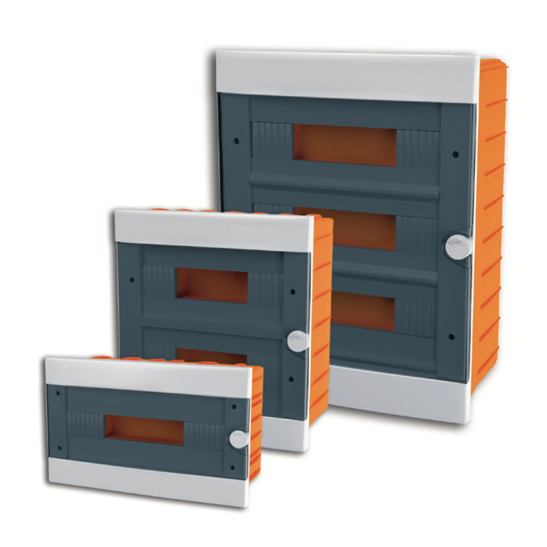 ARS Modulární rozváděč 9 MOD (9 pojistek), rozvodná skříň pod omítku plastová, průhledná dvířka IP40, 341215