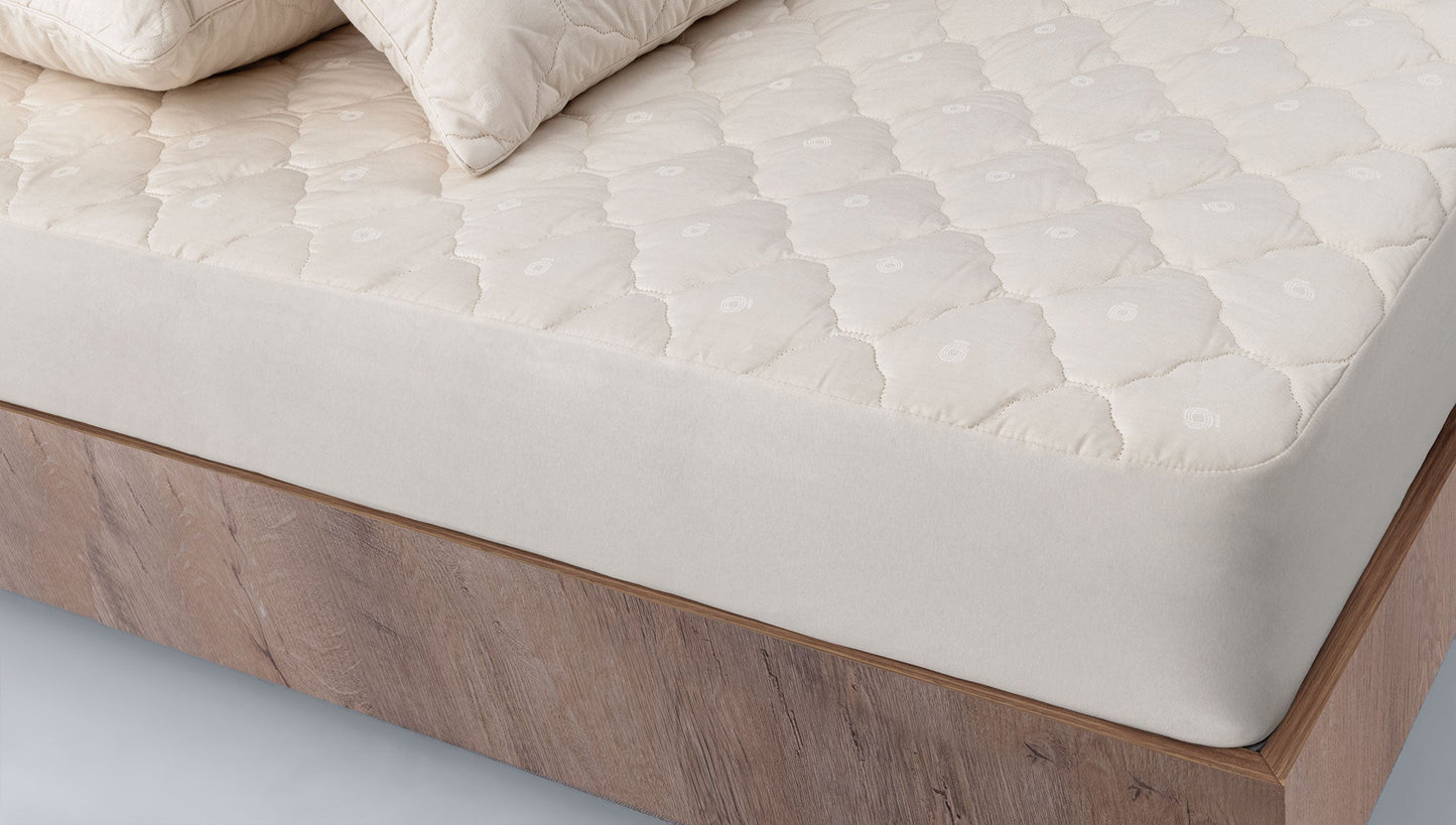 Chránič matrace do dětské postýlky Vilnawashed, S výplní z vlny, zimní, 60x120 cm