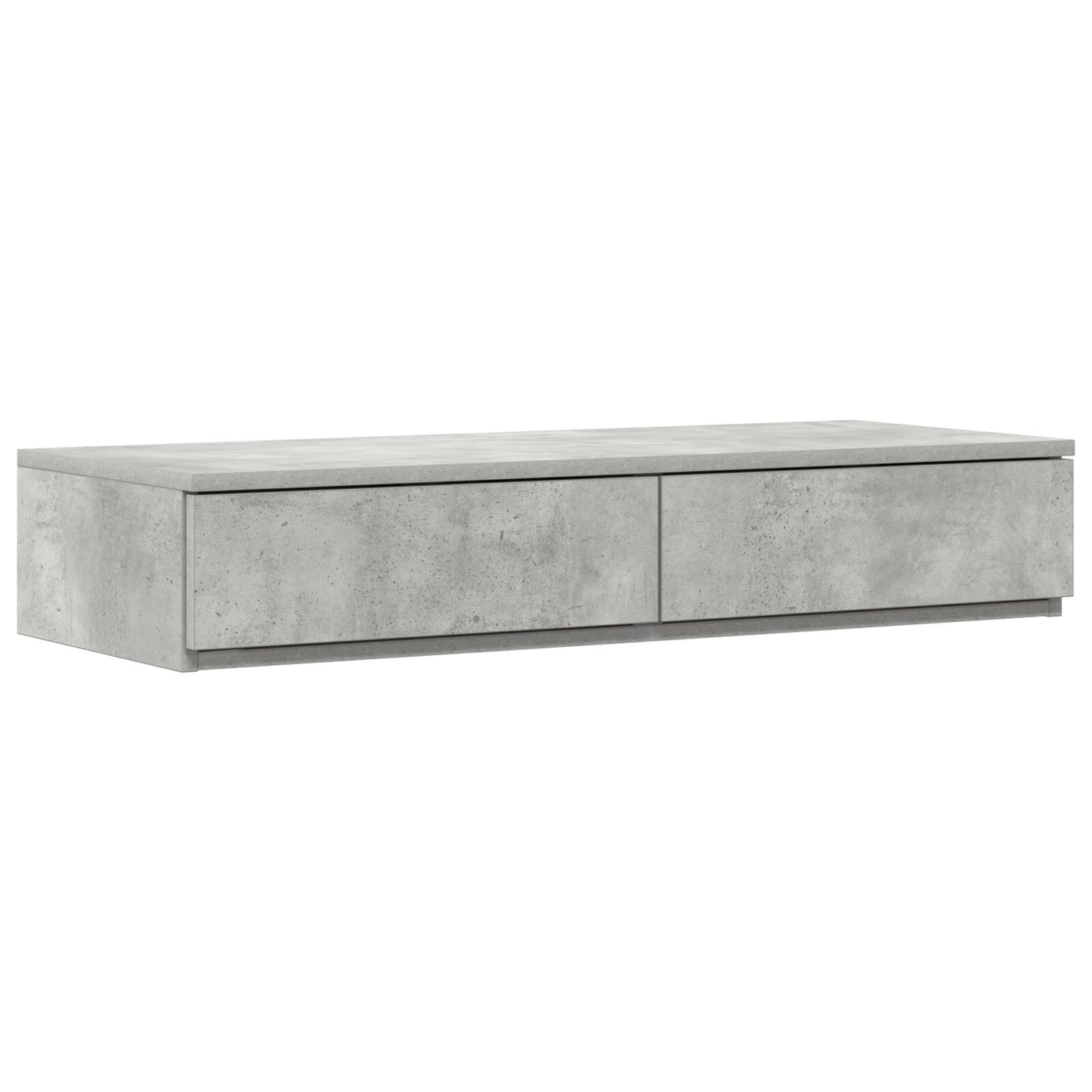 Zásuvky Pod Postel Šedá Beton 75X36,5X16,5 Cm Ze Zpracovaného Dřeva