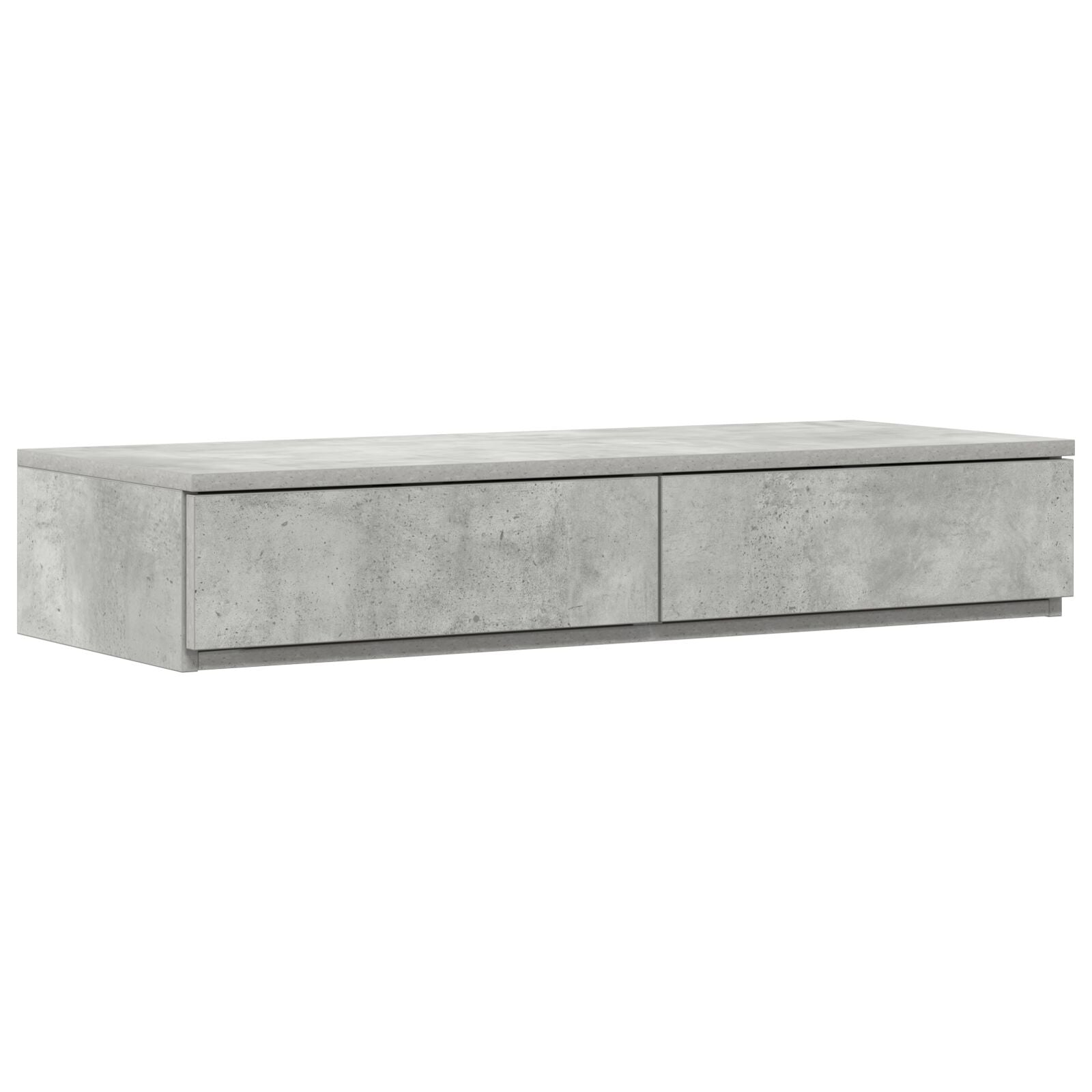 Zásuvky Pod Postel Šedá Beton 75X36,5X16,5 Cm Ze Zpracovaného Dřeva