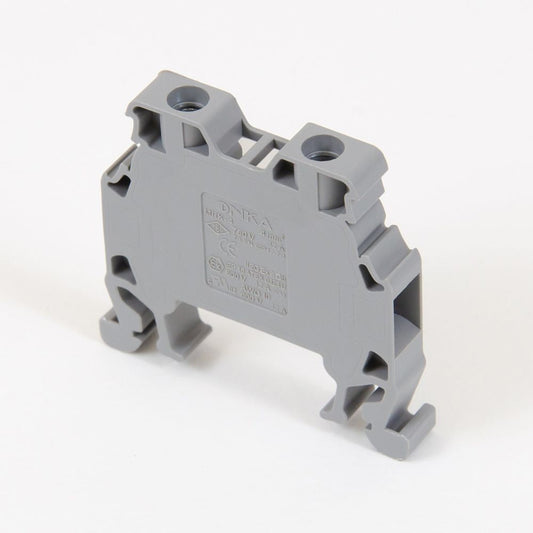 ONKA 4mm2 Šroubová kolejnicová spojka svorkovnice Terminál na DIN lištu 2-vodičová šedá, 1010022