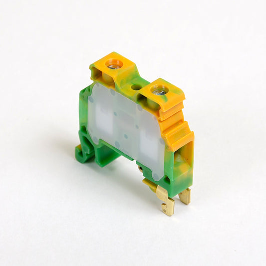 ONKA 10mm2 PE Šroubová kolejnicová spojka svorkovnice terminál na DIN lištu 2-vodičová šedá, 1010221