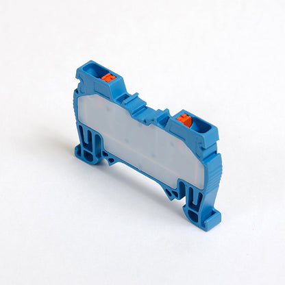 ONKA 2,5mm2 pružinová kolejnicová spojka svorkovnice Terminál na DIN lištu 2-vodičová šedá, 1020016