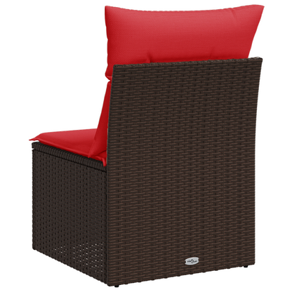| Zahradní Sofa | S Polštářem Hnědá 55 X 62 X 69 Cm Polyratan