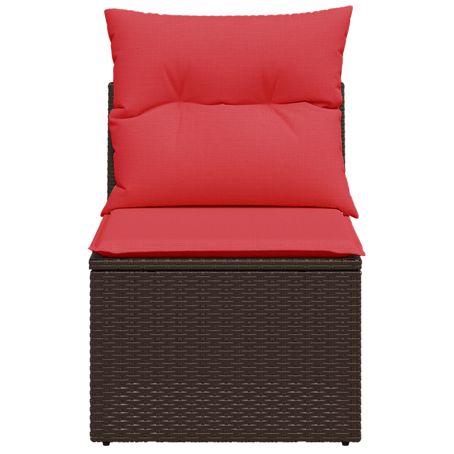 | Zahradní Sofa | S Polštářem Hnědá 55 X 62 X 69 Cm Polyratan