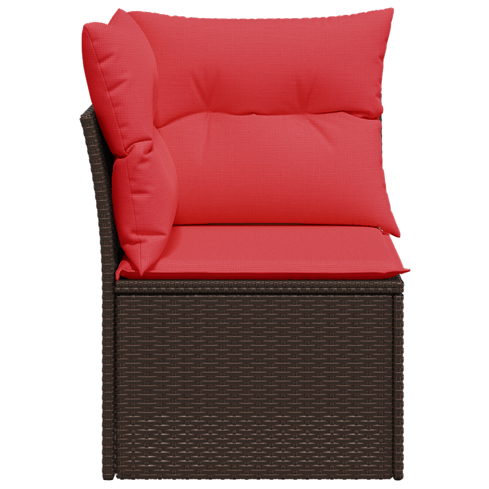| Zahradní Sofa | S Polštářem Hnědá 62 X 62 X 69 Cm Polyratan