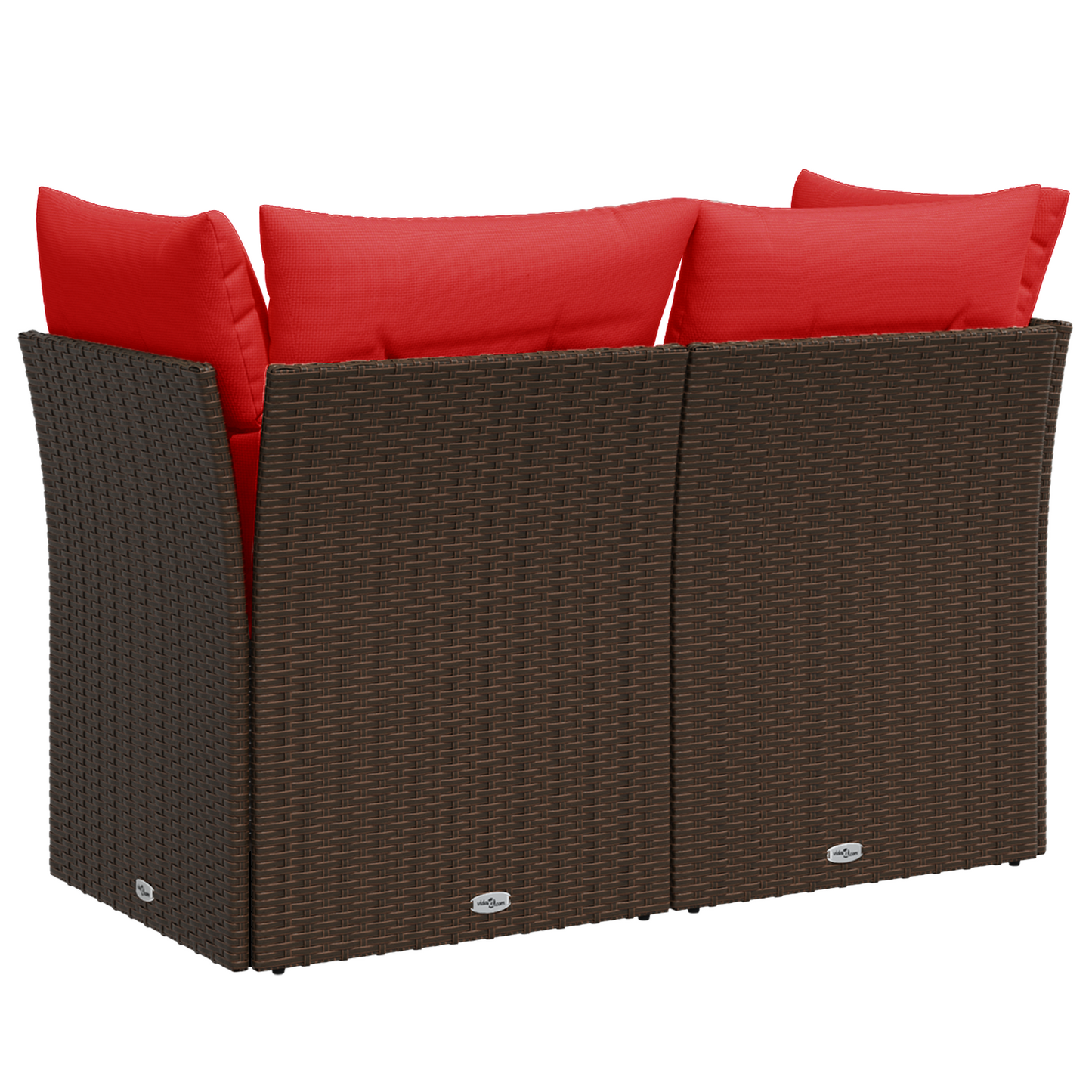 | Zahradní Sofa | S Polštářem Hnědá 124 X 62 X 69 Cm Polyratan