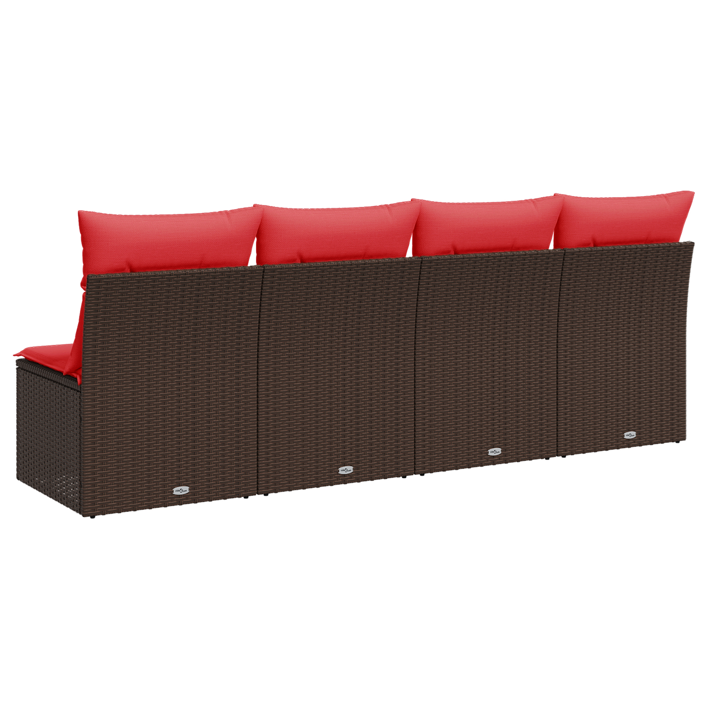 | Zahradní Sofa | S Polštářem Hnědá 227 X 62 X 69 Cm Polyratan