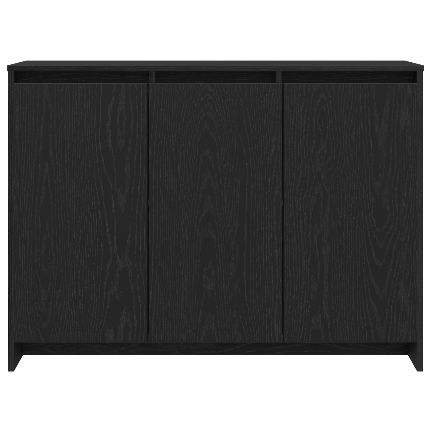 Servírovací Skříň Černá 102 X 29.5 X 75 Cm Kompozitní Dřevo
