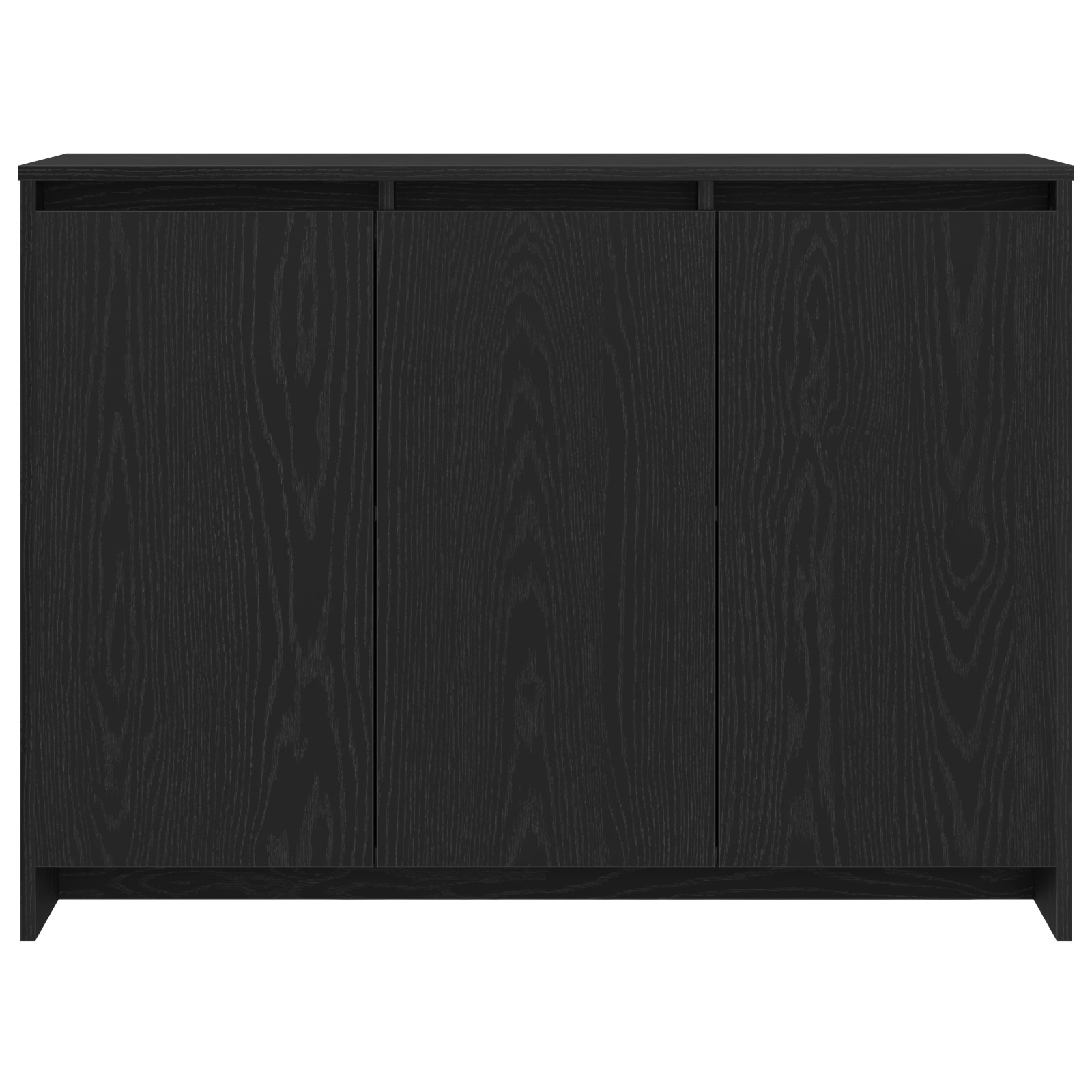 Servírovací Skříň Černá 102 X 29.5 X 75 Cm Kompozitní Dřevo