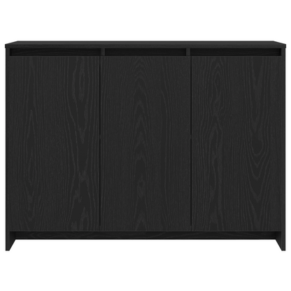 Servírovací Skříň Černá 102 X 29.5 X 75 Cm Kompozitní Dřevo