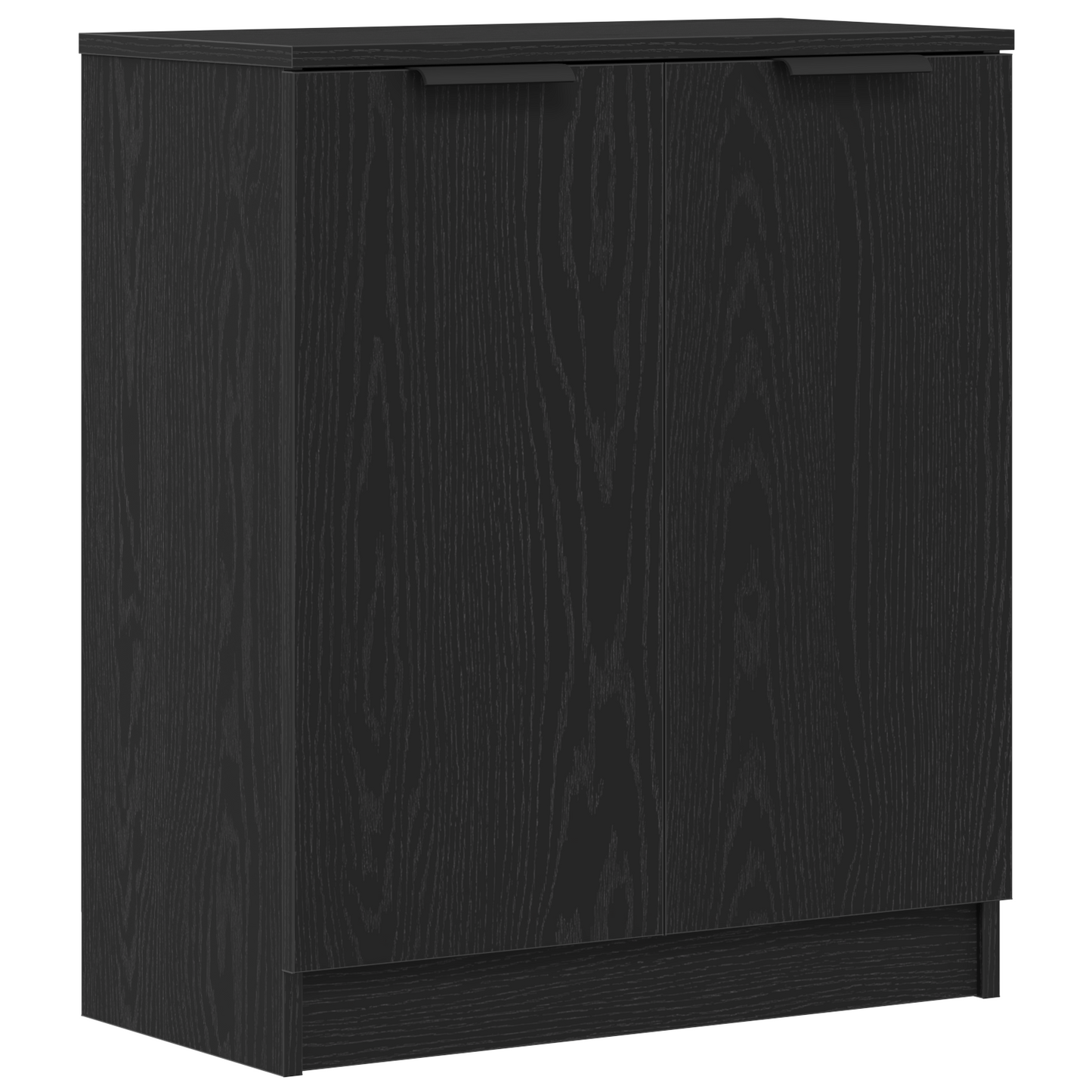 Servírovací Skříň Černý Dub 60 X 30 X 70 Cm Kompozitní Dřevo