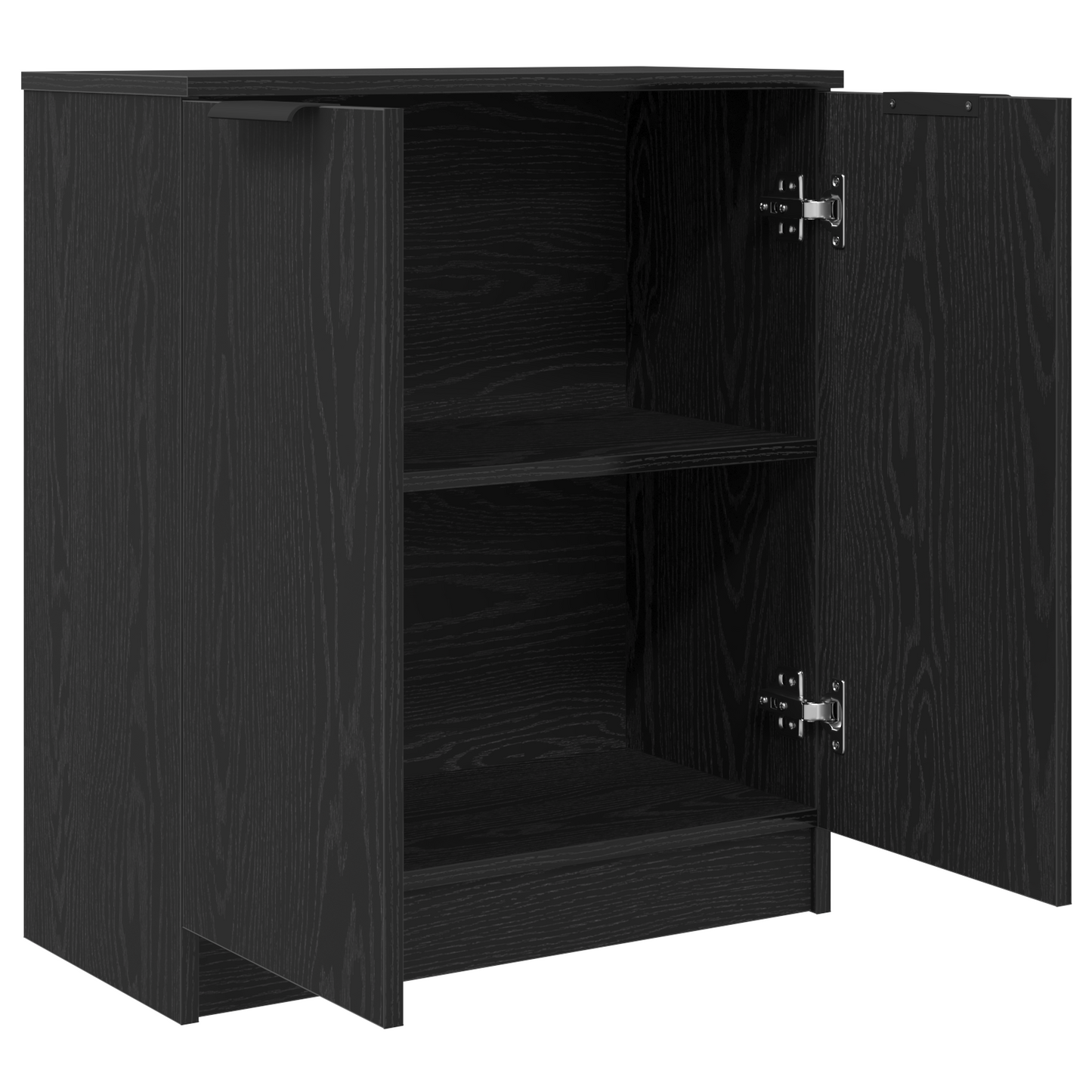 Servírovací Skříň Černý Dub 60 X 30 X 70 Cm Kompozitní Dřevo