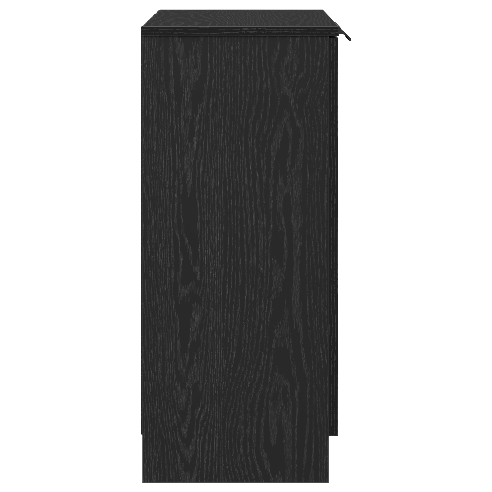 Servírovací Skříň Černý Dub 60 X 30 X 70 Cm Kompozitní Dřevo