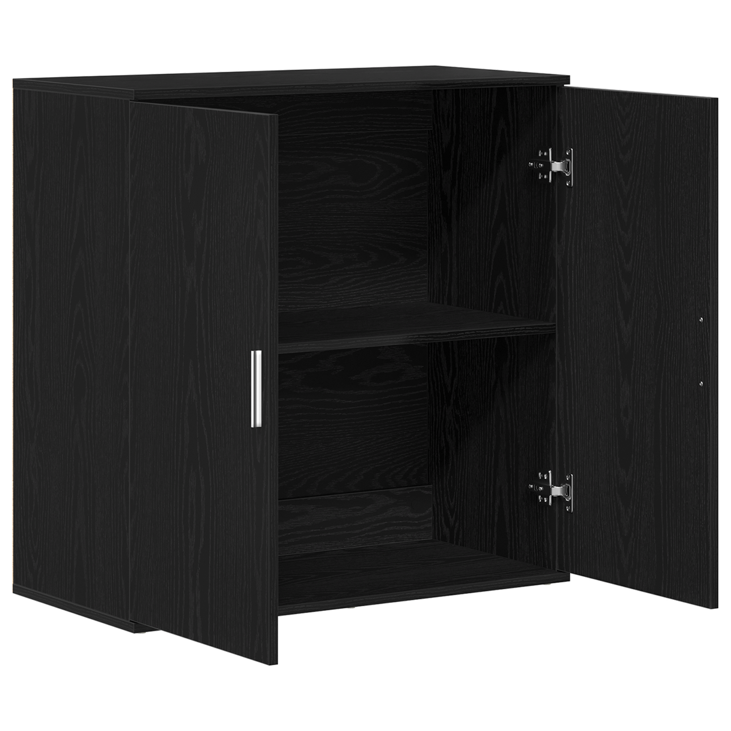 Servírovací Skříň Černý Dub 79 X 38 X 80 Cm Kompozitní Dřevo