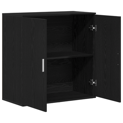 Servírovací Skříň Černý Dub 79 X 38 X 80 Cm Kompozitní Dřevo