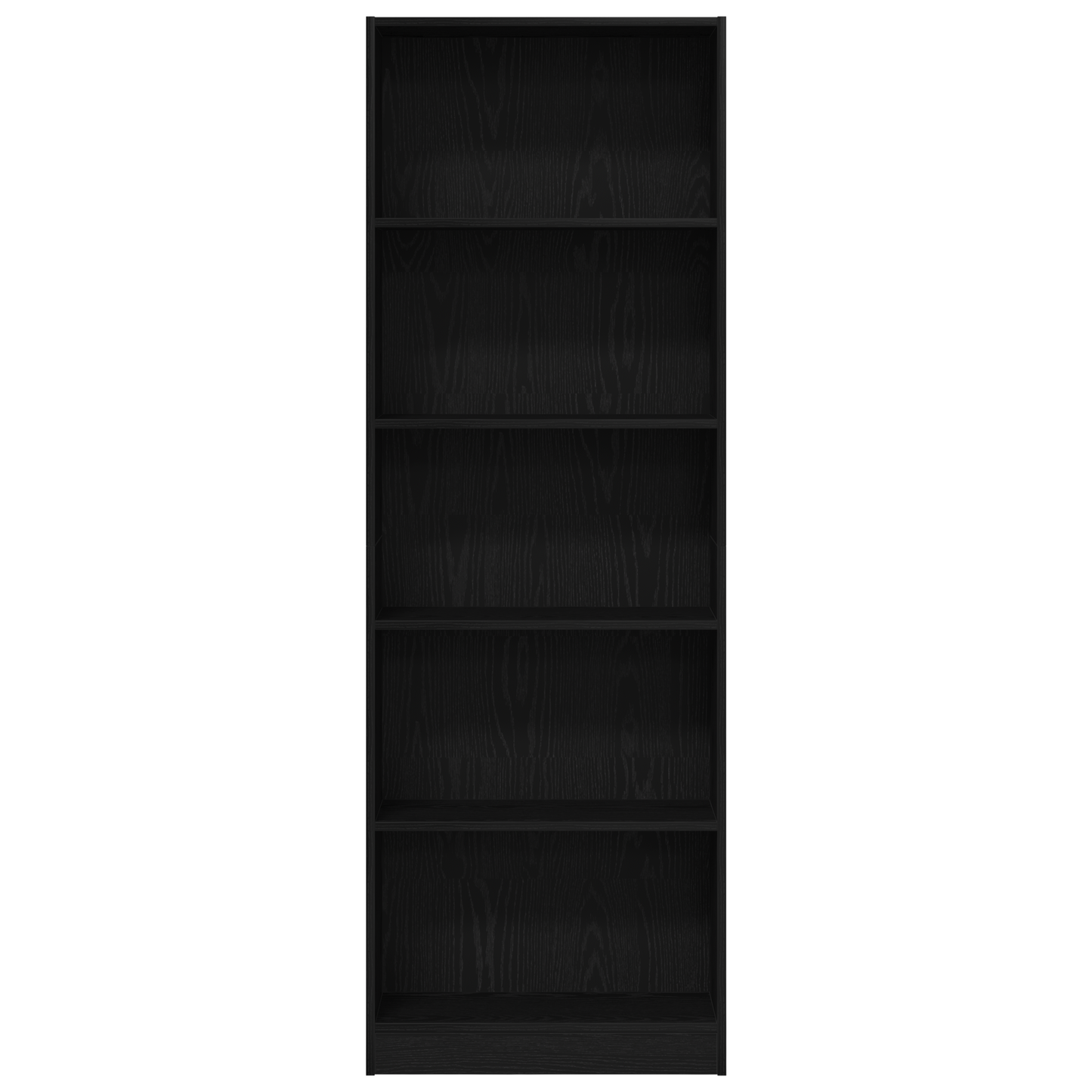 Knihovna 60 X 24 X 176 Cm Kompozitní Dřevo Černý Dub