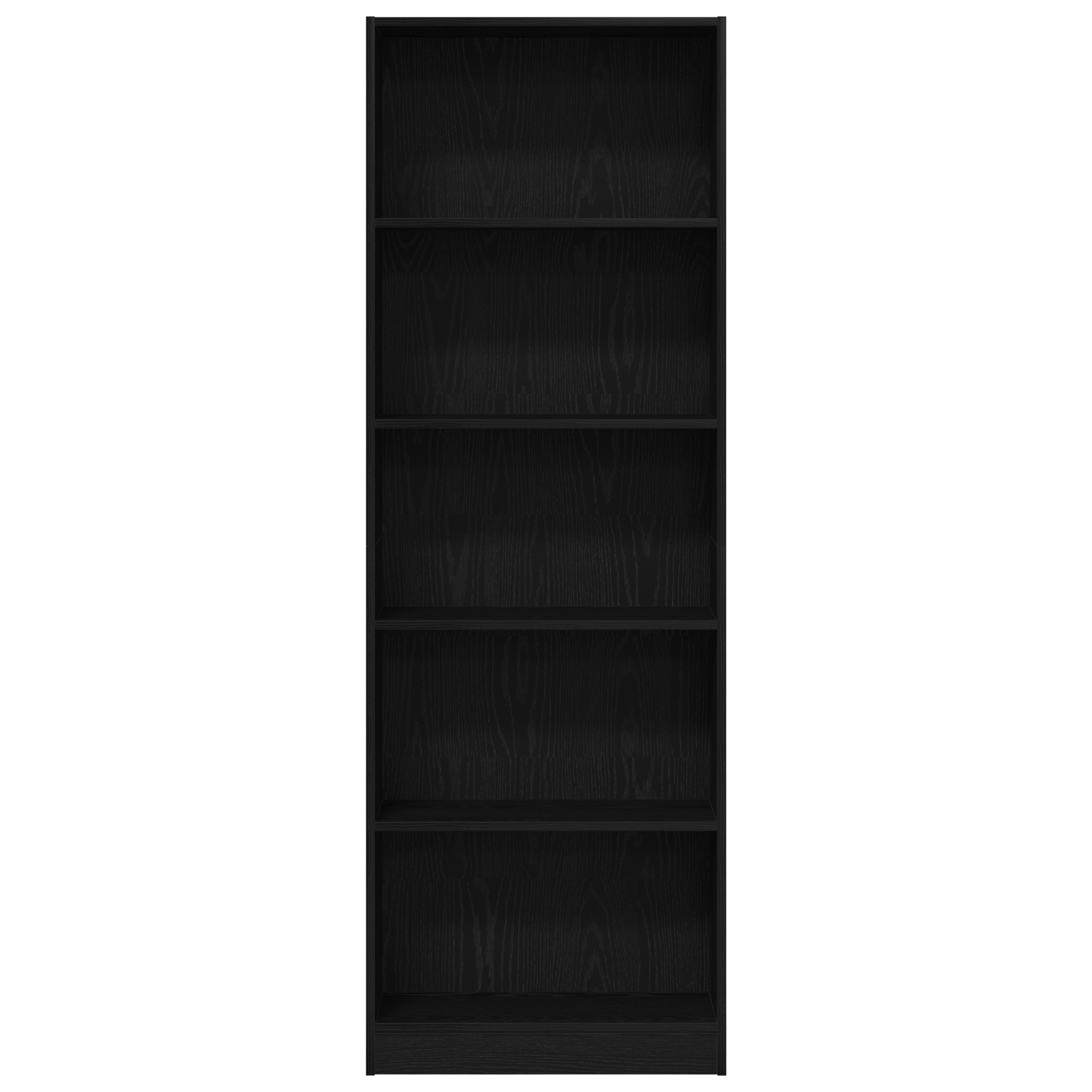 Knihovna 60 X 24 X 176 Cm Kompozitní Dřevo Černý Dub