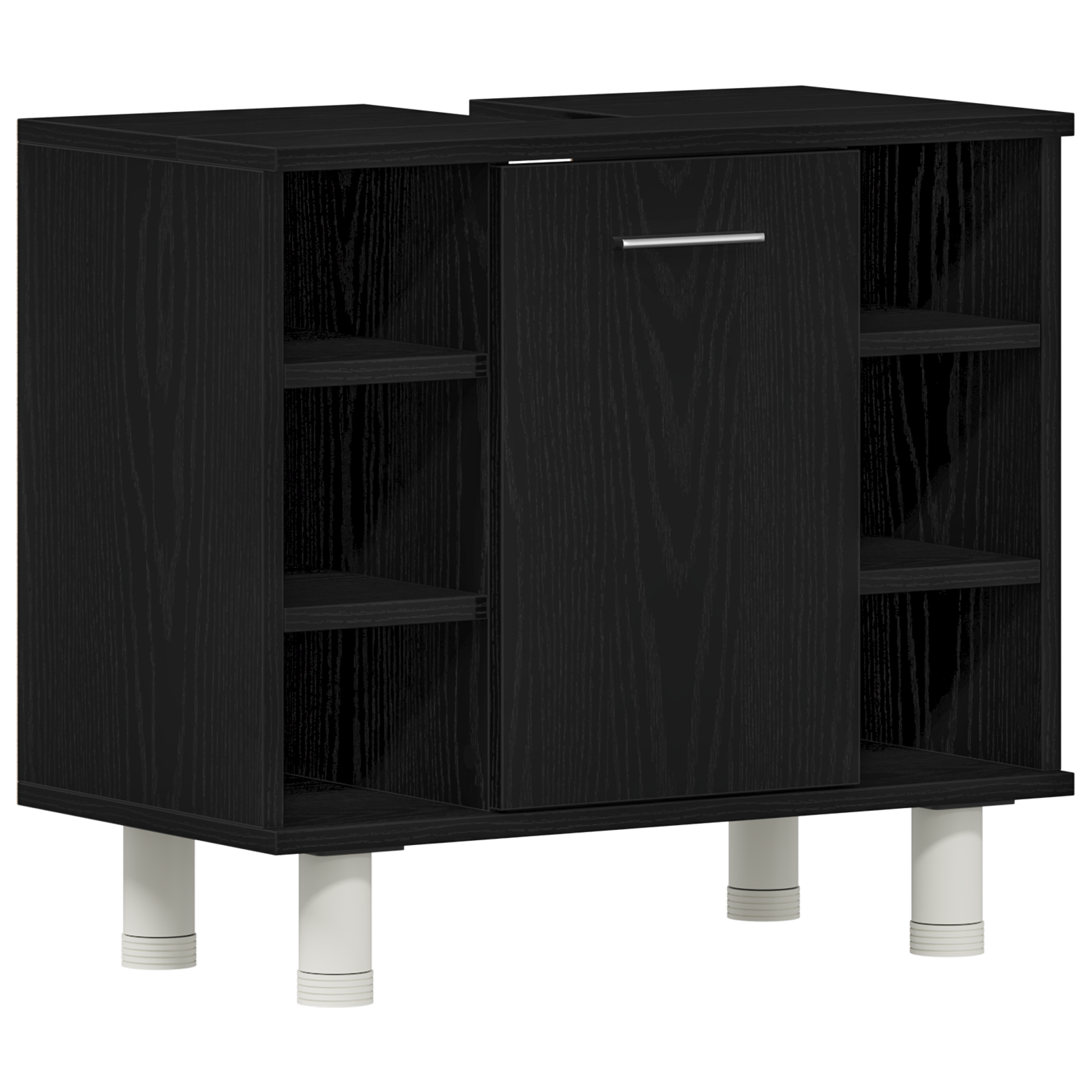 Koupelnová Skříň Černý Dub 60 X 32 X 54 Cm Kompozitní Dřevo