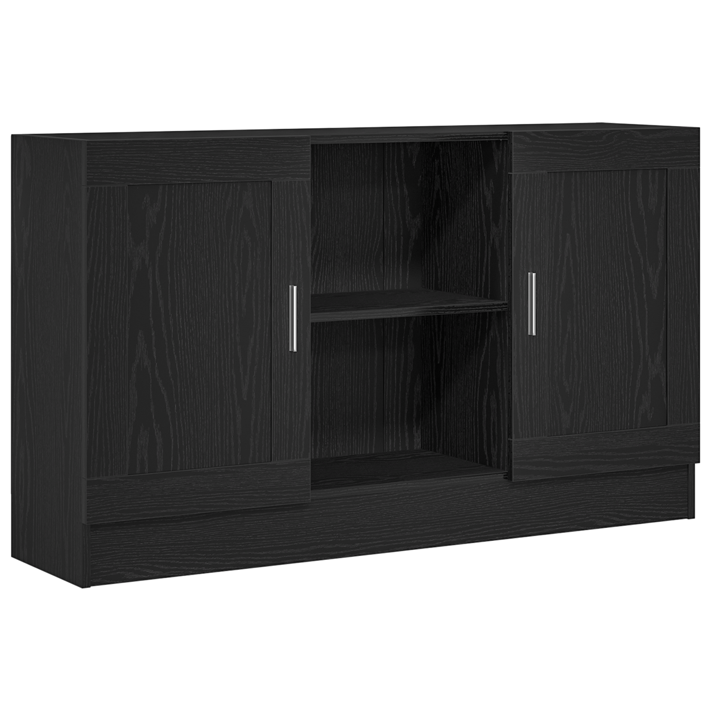 Servírovací Skříň Černý Dub 120 X 30,5 X 70 Cm Kompozitní Dřevo