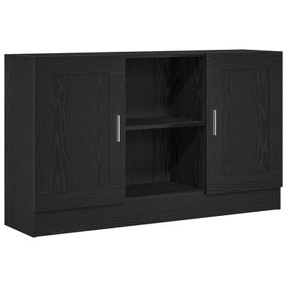 Servírovací Skříň Černý Dub 120 X 30,5 X 70 Cm Kompozitní Dřevo