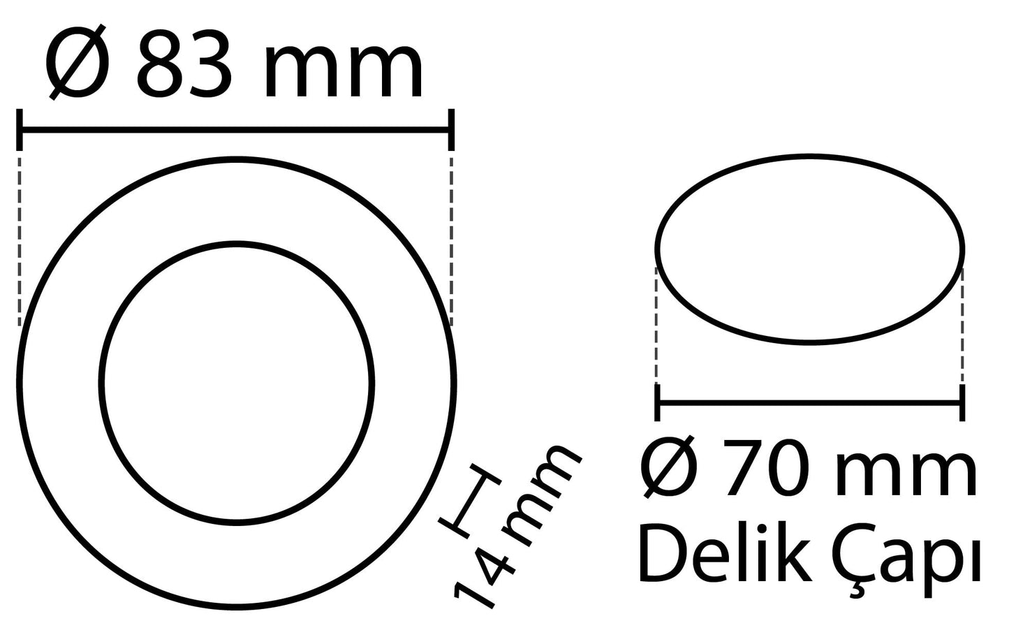 2 ks - kulatý LED panel 3W / 270Lm bílá kruhový vestavný (napájecí zdroj součástí sestavy) 4000K YL10-0307