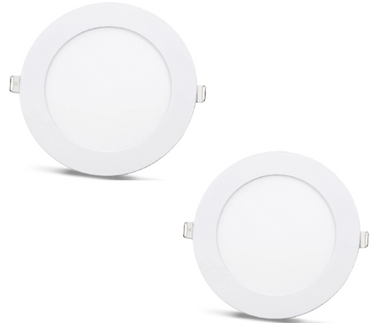 2 ks - SLIM LED panel studená bílá /6500K 18W / 1620Lm kruhový vestavný kulatý (napájecí zdroj součástí sestavy) 6500K YL10-1800