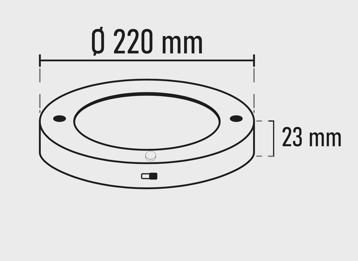 Slim černý rámeček LED 20W tenké stropní svítidlo plafoniera s pohybovým čidlem PIR  kruhové studená bílá / 6500K YL14-1810-S