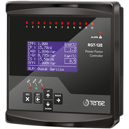 RGT-12E - Regulátor jalového výkonu 12 úrovňový +TCR