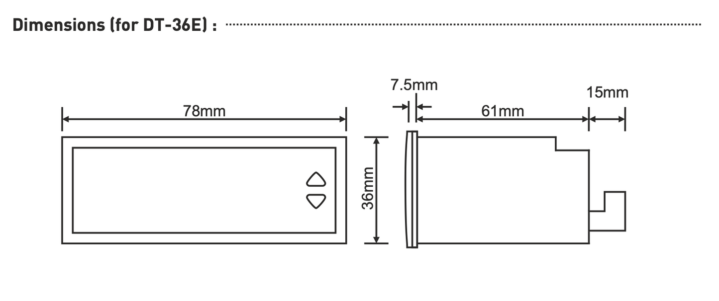 Vysoká přesnost regulátor teploty pro montáž do panelu ON - OFF až 600ºC