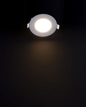 2 ks - kulatý LED panel 6W / 540Lm studená bílá kruhový vestavný (napájecí zdroj součástí sestavy) 6500K YL10-0600