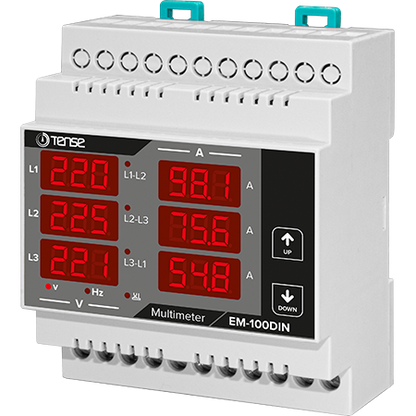 3-fázový digitální panelový multimetr DIN Ukazatel proudu, napětí a frekvence