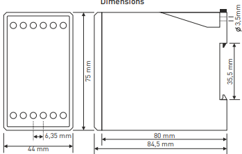 Digitální nadproudové relé s LED displejem 3×3 číslice TRM-400