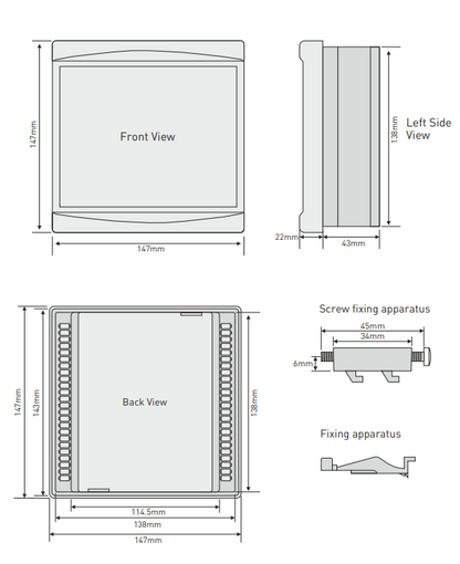 RGT-12E - Regulátor jalového výkonu 12 úrovňový +TCR