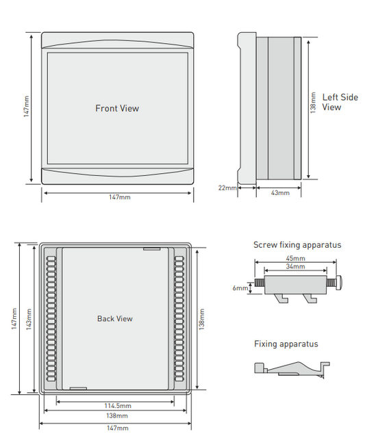 RGT-12E - Regulátor jalového výkonu 12 úrovňový +TCR