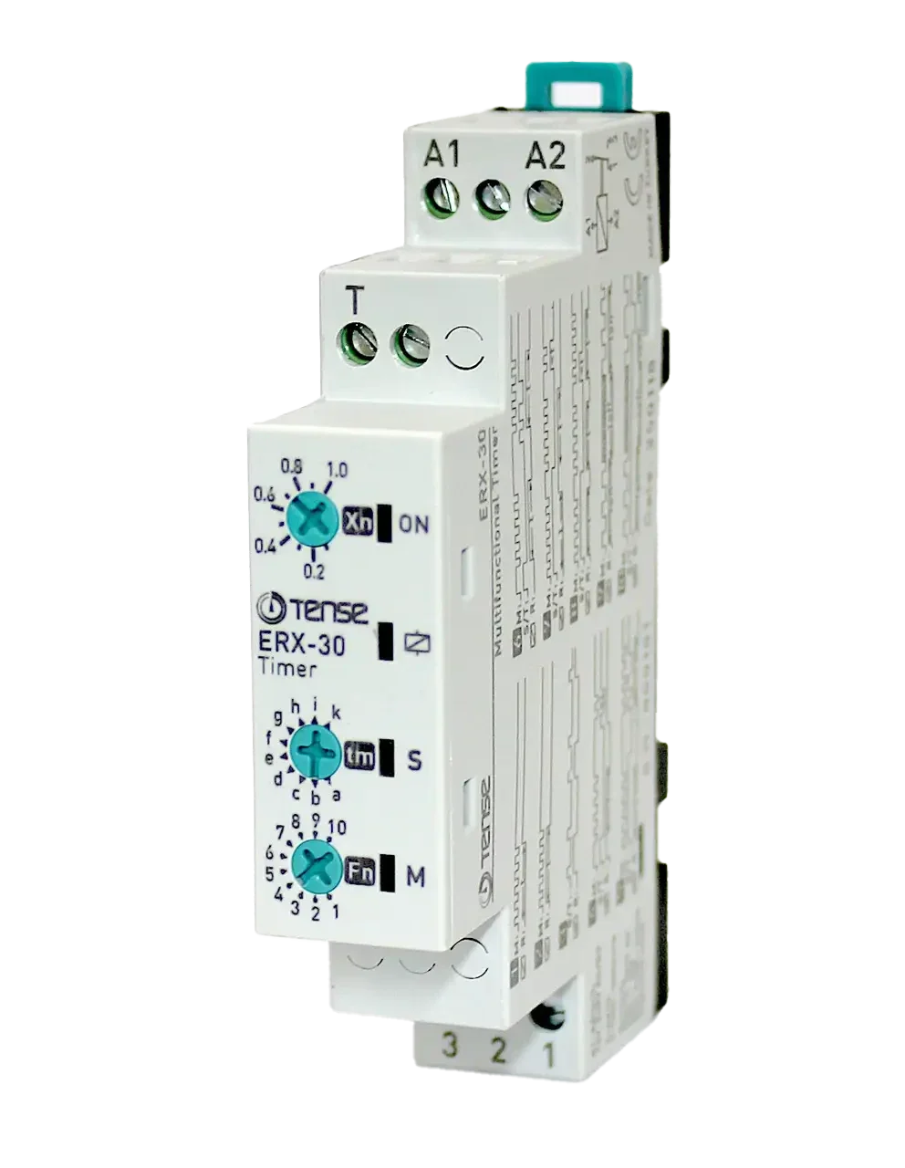 Multifunkční časové relé čas.rozsah: 0.1 s - 30 h 12V-240V AC/DC