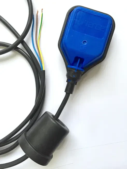 Hladinový spínač plovákový pro čistou vodu (plnění, vypouštění), NO+NC, PVC