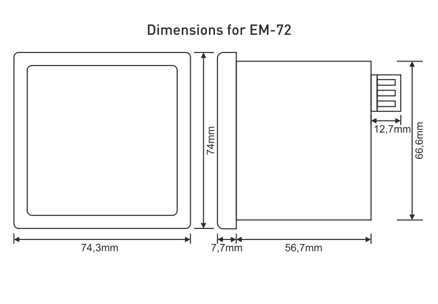 3-fázové digitální panelové měřiče Multimetr proudu Napětí Indikátor frekvence