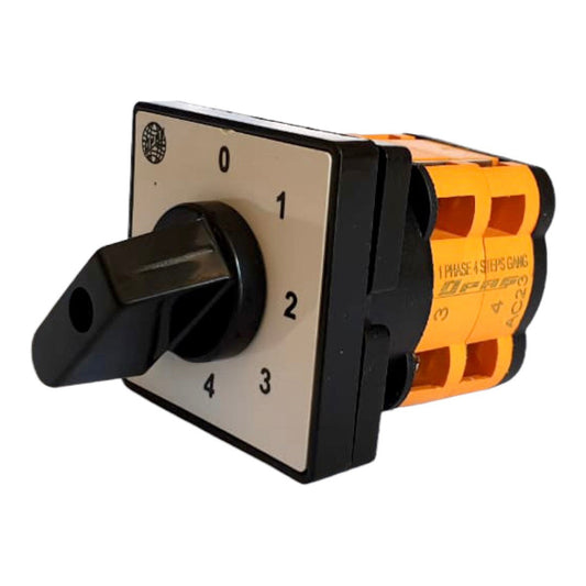 Komutátorový skupinový 0-1-2-3-4 stupňový krokovy přepínač vačkový paketový