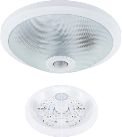 LED Plafoniera 18W s pohybovým čidlem PIR Svítidlo přisazené kruhové s IR čidlem