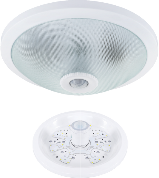 LED Plafoniera 18W s pohybovým čidlem PIR Svítidlo přisazené kruhové s IR čidlem