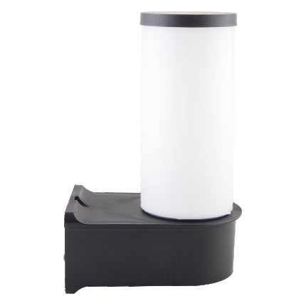 Zahradní venkovní nástěnná svítidlo, E27 25cm černá plast